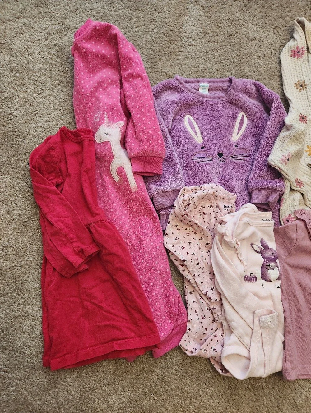Mixed Lot of 18-24M Baby Girl Clothes Sweatshrts Bodysuits